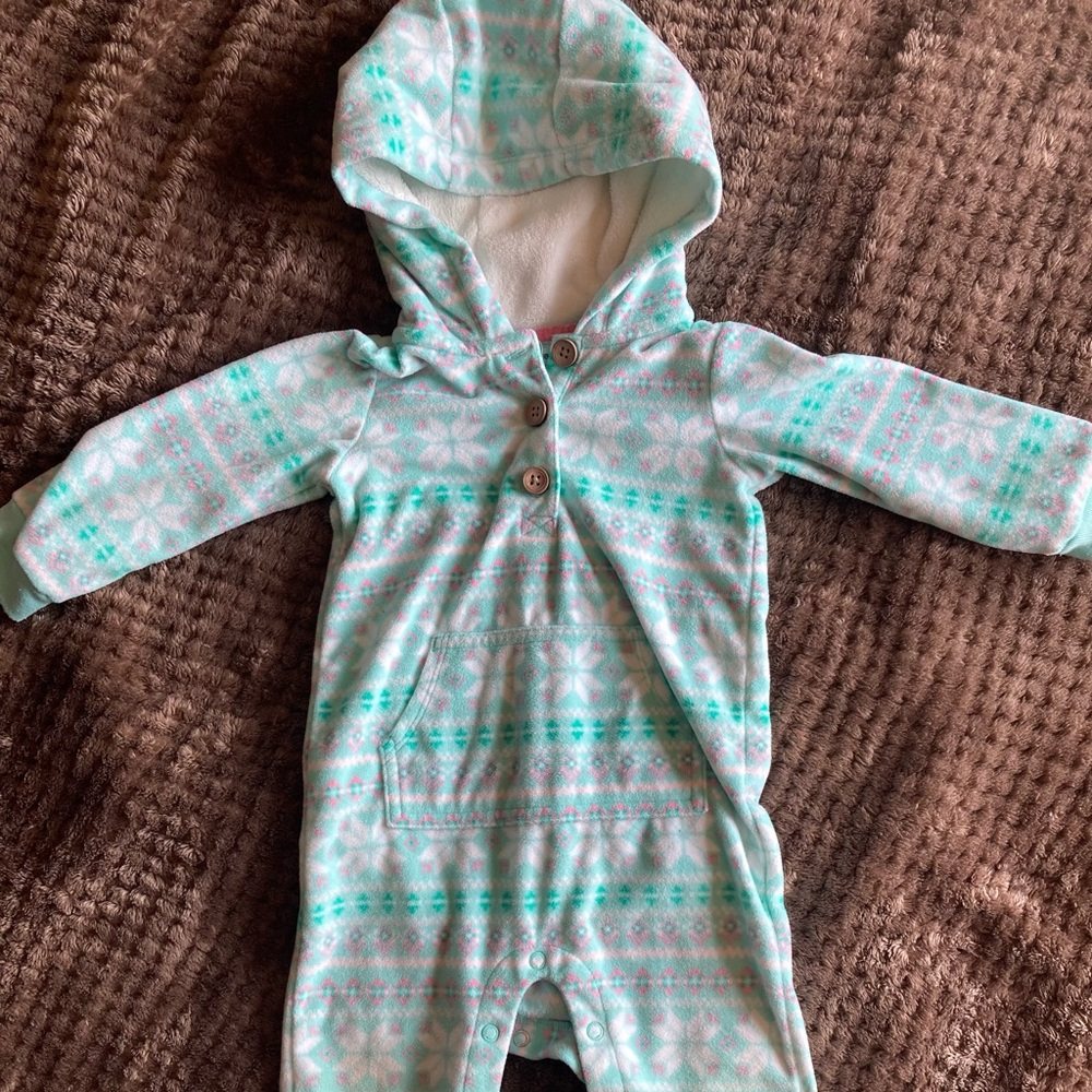 Fleece one-piece warm outfit
